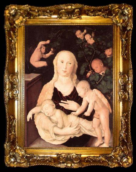 framed  Hans Baldung Grien Virgin of the Vine Trellis, ta009-2